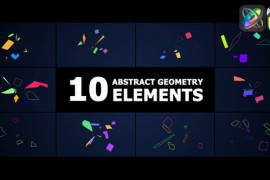 Abstract Geometry Elements | FCPX 51666133