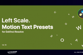 Left Scale Motion Text Presets Vol. 18 for DaVinci Resolve 47490859