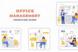 Office Management Premiere Pro Animation Scene 44141941