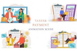Taxes and Payment Animation Scene 43419803