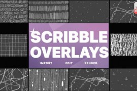 Abstract Scribble Overlays | Motion Graphics 47406674