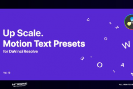 Up Scale Motion Text Presets Vol. 16 for DaVinci Resolve 47490931