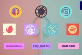 Social Media Lower Thirds for Premiere Pro 51722550