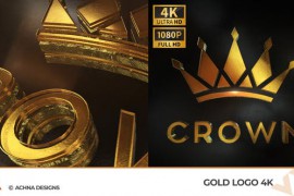 Gold Logo 4K 50942195