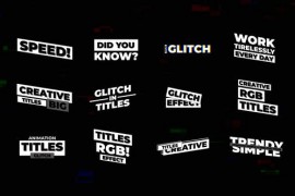 Glitch Titles V3 | After Effects 50880262