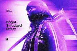 Free Download:Bright Smudged Photo Effect for Photoshop