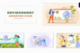 Nature Environment 2D Vector Design Character Animation Scene 49481789