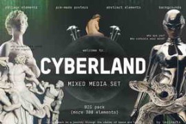 CreativeMarket – MIXED MEDIA SET:Welcome to Cyberland – 92015731
