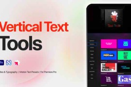 Vertical Text Tools for Premiere Pro - Titles, Typography, Reels, Call Outs 58055782