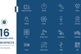 Technology Apps Line icons Pack - MORGRT 45046972