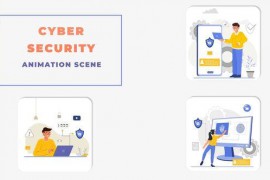 Cyber Security Premiere Pro Animation Scene 44141508