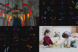 Colorful Dynamic Shapes for DaVinci Resolve 44916397