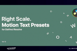 Right Scale Motion Text Presets Vol. 12 for DaVinci Resolve 47355652