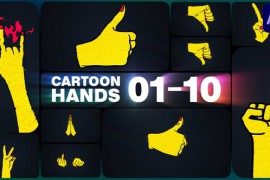 Cartoon Hands for After Effects 48134323