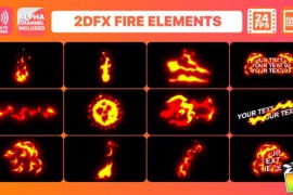 Hand Drawn Fire Elements Pack | FCPX 24210259
