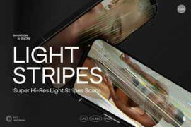 Free Download:CreativeMarket – Light Stripes Hi-Res Overlays & Textures 7537195