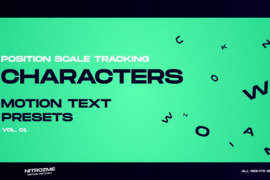 Characters Motion Text: Position Scale Tracking Vol. 01 45757143