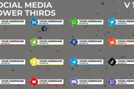 Social Media Lower Thirds 1.0 | Premiere Pro 45529377