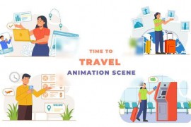 Holiday Travel Time Animated Situation 43333750