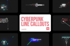 Cyberpunk Line Callouts 02 for After Effects 45211138