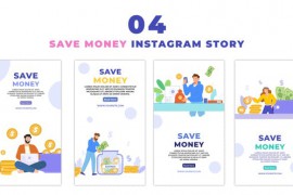 2D Cartoon Financial Management Animation Instagram Story 48058548