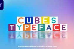 Free Download:Cubes Typeface | MOGRT 59913980
