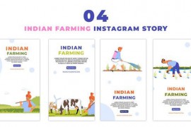 Indian Farming Culture 2D Character Instagram Story 47440506