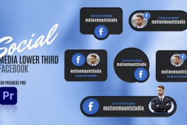 Social Media Lower Thirds Facebook - Premiere Pro 48885009