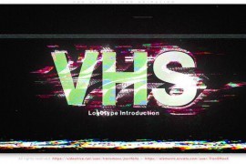 VHS Glitch Logo Animation 52043637