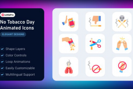 No Smoking Animated Icons 52611523