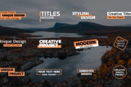Modern Titles | After Effects 45775639