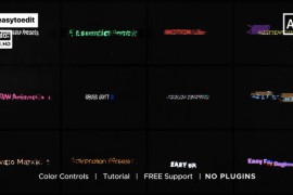 Glitch Text Animation Presets 44398870