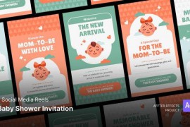 Social Media Reels - Baby Shower After Effects Template 47165868
