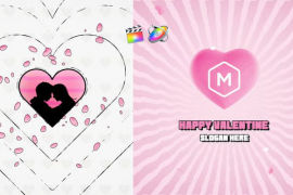 Valentine Retro Logo Reveal 50573105