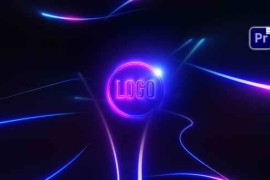 Free Download:Neon Lines Logo Reveal 58647510