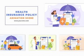 Animated Flat 2D Design Health Insurance Policy 48802214