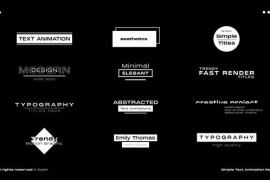 Simple Text Animation | After Effects 52417139