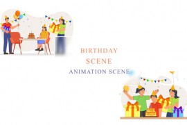 Birthday Animation Scene 43066825