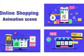 Online Shopping Concept Animation Scene 43662593