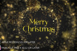 Golden Christmas Intro - Apple Motion 49280470