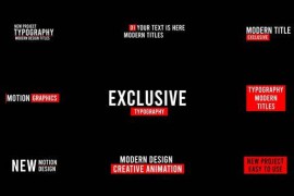Modern Titles | After Effects 48427965