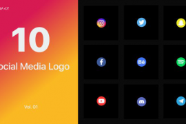 Social Media Logo for Premiere Pro Vol. 01 45508951