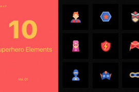 Superhero Icons for Premiere Pro Vol. 01 45508891