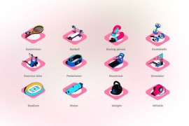 Sports - Isometric Icons 44942156
