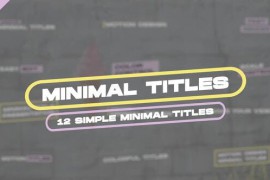 Minimal Titles V2 | FCPX & Apple Motion 51653140
