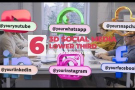3d Social Media Lower Thirds 51746213