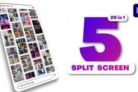 Vertical Multiscreen - 5 Split Screen 44119386