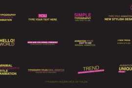 Typography Modern Pack | After Effects 45397507