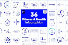 Fitness & Health Infographics For Premiere Pro 48592290