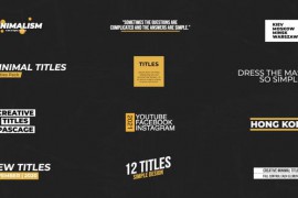 Minimal Titles | FCPX 34274400